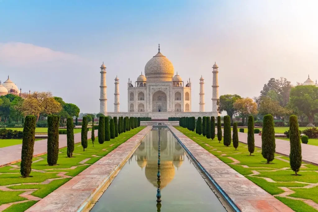 Taj Mahal vue lever du jour