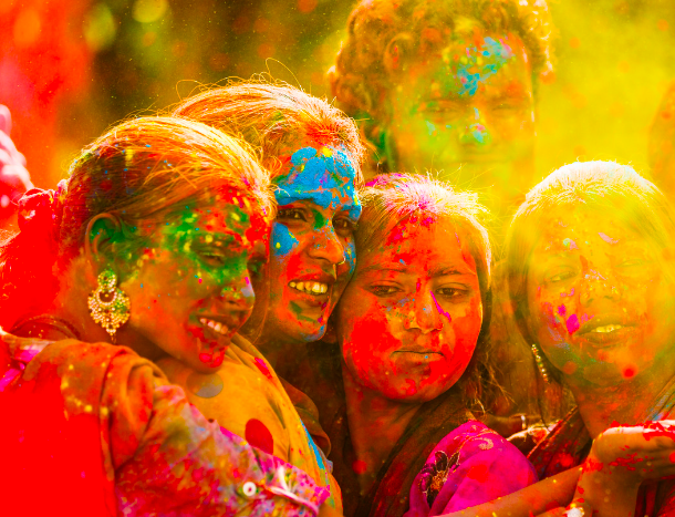 Fete de couleurs en Inde